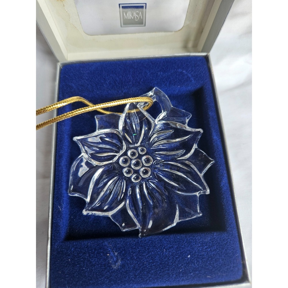 MIKASA Joyous Collection - Poinsettia Ornament SN092/567 IN BOX